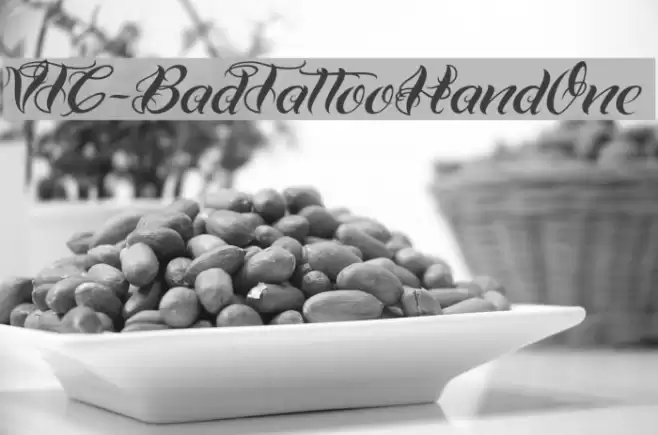 VTC-BadTattooHandOne Schriftart examples