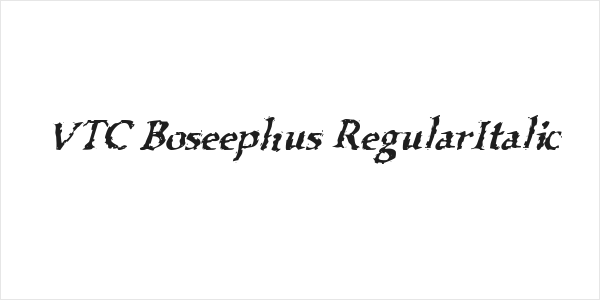 VTC Boseephus RegularItalic Logo