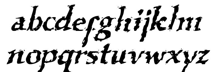 VTC Boseephus RegularItalic Schriftart Kleinbuchstaben