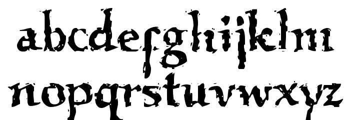 VTC Boseephus Regular Font LOWERCASE