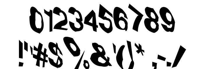 VTC Dizplaced Regular Schriftart Anderer Schreiben