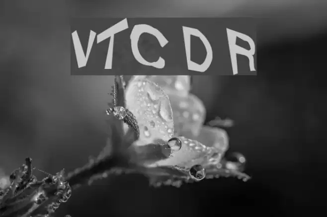 VTC Dizplaced Regular Schriftart examples