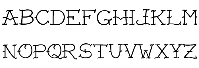 VTC-FreehandTattooOne Font LOWERCASE