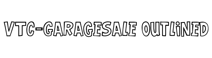 VTC-GarageSale Outlined  font caratteri gratis