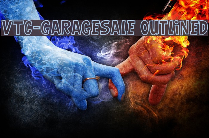 VTC-GarageSale Outlined Шрифта examples