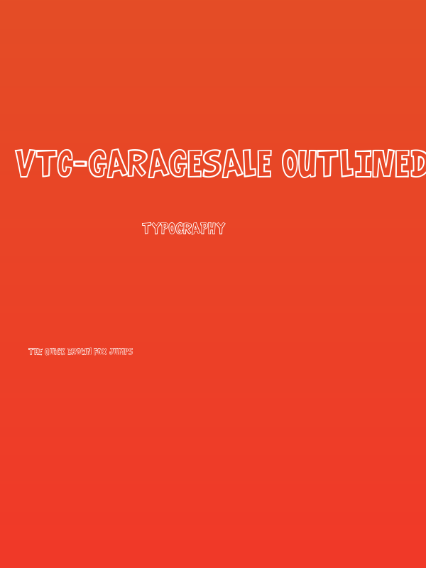 VTC-GarageSale Outlined Poster