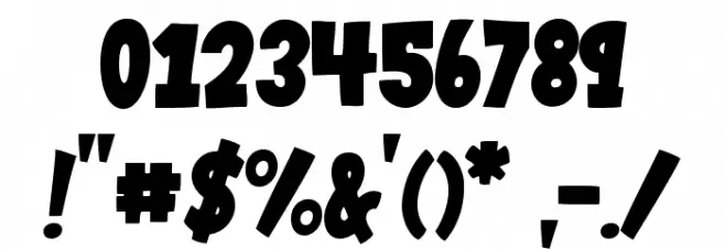 VTC-GarageSale Font OTHER CHARS