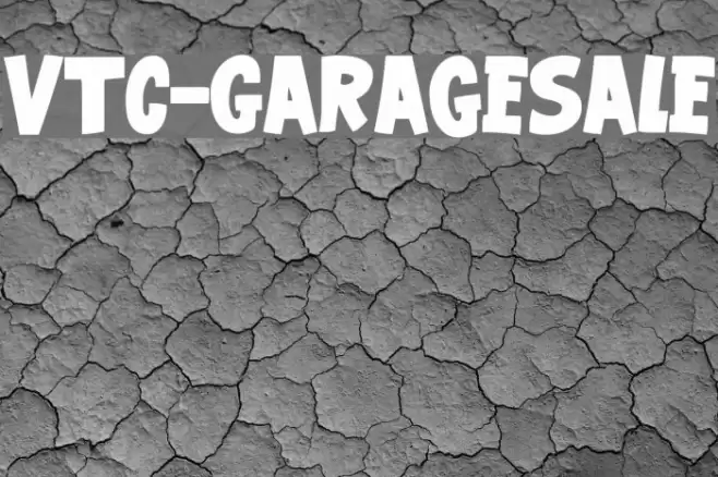 VTC-GarageSale Font examples
