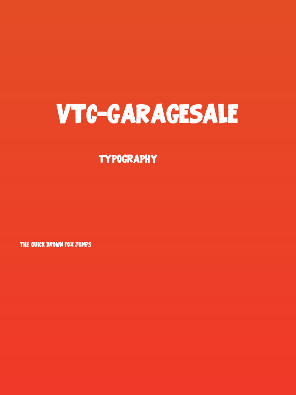 VTC-GarageSale Poster