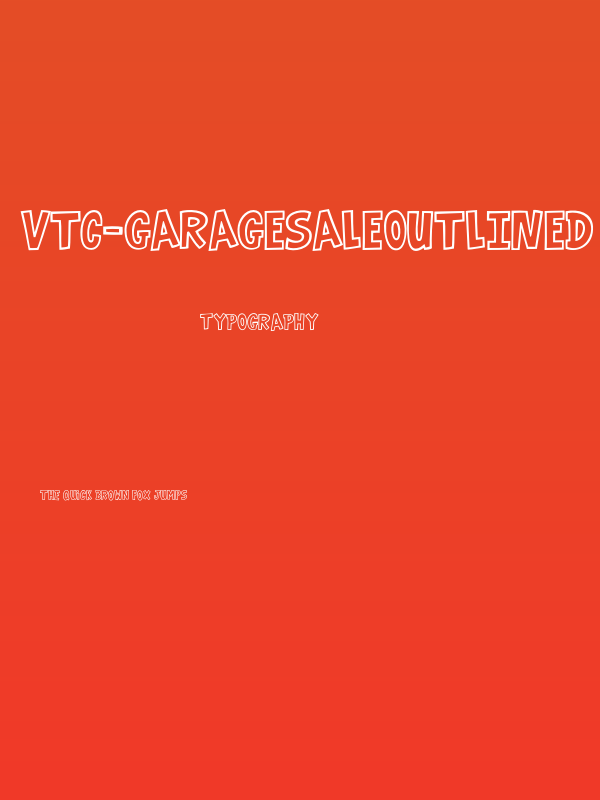 VTC-GarageSaleOutlined Poster