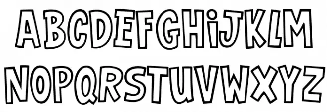 VTC-GarageSaleOutlined Font LOWERCASE