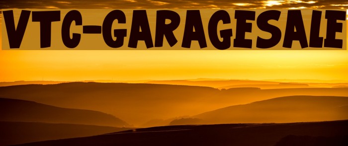 VTC-GarageSale Font examples