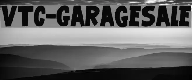 VTC-GarageSale Font examples