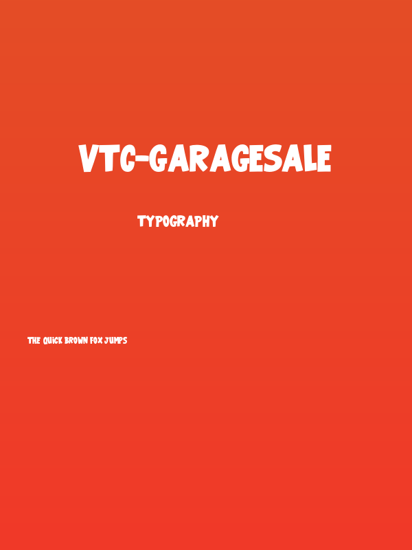 VTC-GarageSale Poster