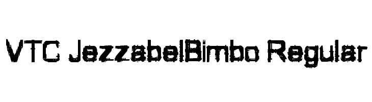 VTC JezzabelBimbo Regular  Free Fonts Download