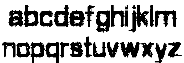 VTC JezzabelBimbo Regular Font LOWERCASE