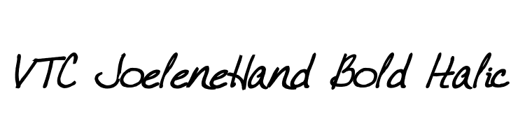 VTC JoeleneHand Bold Italic Font