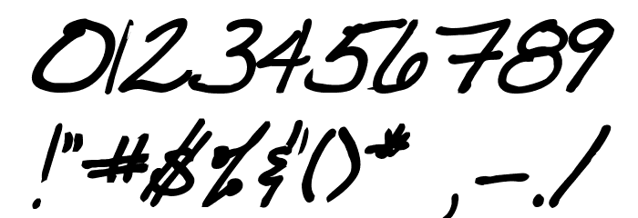 VTC JoeleneHand Bold Italic Font OTHER CHARS