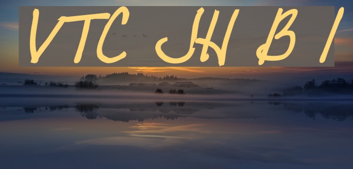 VTC JoeleneHand Bold Italic Font examples