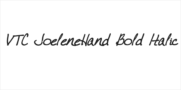VTC JoeleneHand Bold Italic Logo