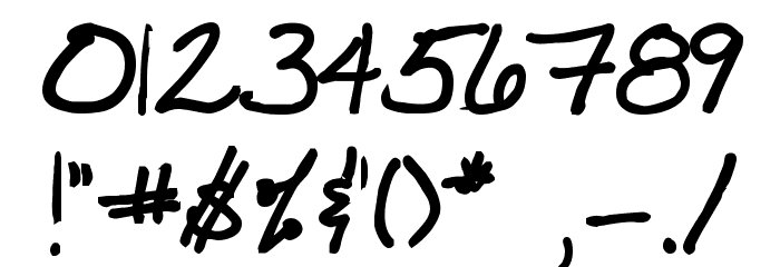 VTC JoeleneHand Bold Font OTHER CHARS