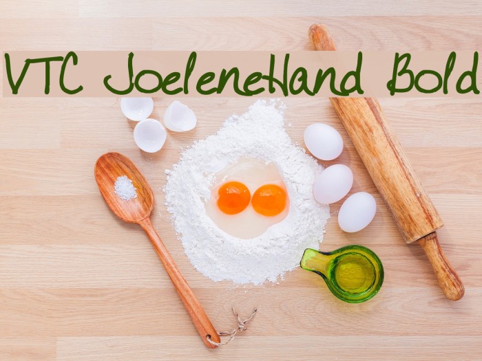 VTC JoeleneHand Bold Font examples