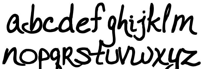 VTC JoeleneHand Bold Font LOWERCASE