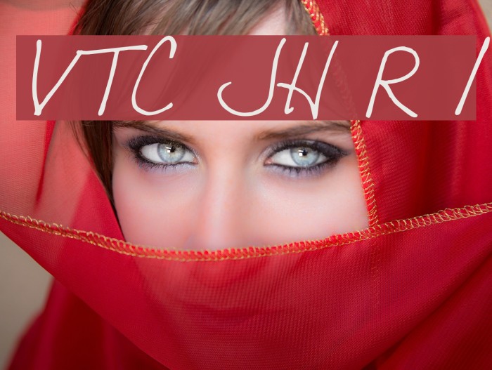 VTC JoeleneHand Regular Italic Шрифта examples