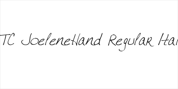 VTC JoeleneHand Regular Italic Logo