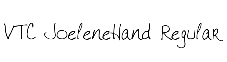 VTC JoeleneHand Regular  font caratteri gratis