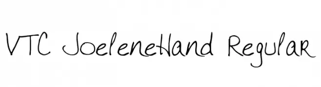 VTC JoeleneHand Regular  baixar fontes gratis