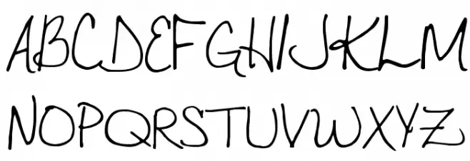 VTC JoeleneHand Regular Schriftart Groß