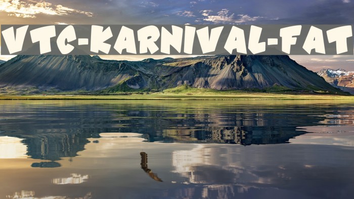 VTC-Karnival-Fat Font examples
