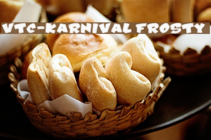 VTC-Karnival Frosty Font examples
