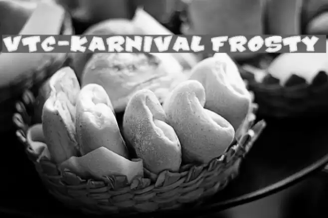 VTC-Karnival Frosty  Font examples