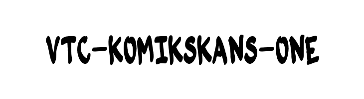 VTC-KomikSkans-One  免费字体下载
