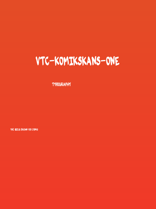 VTC-KomikSkans-One Poster