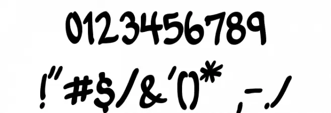 VTC-KomikSkans-Two Font OTHER CHARS