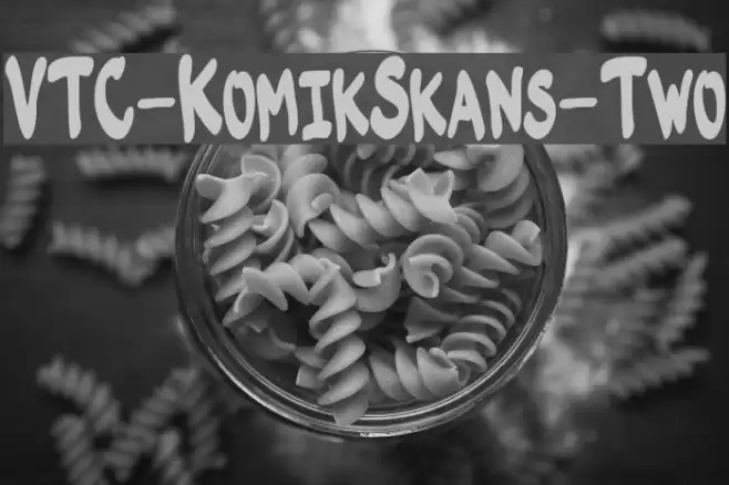 VTC-KomikSkans-Two Font examples