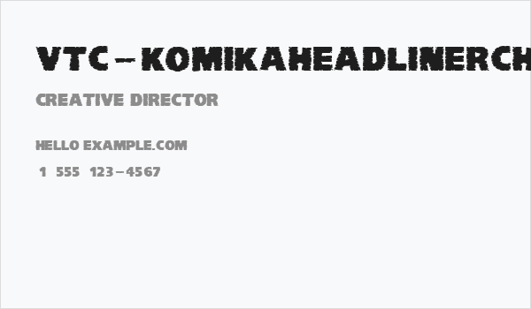 VTC-KomikaHeadLinerChewdFat Business Card