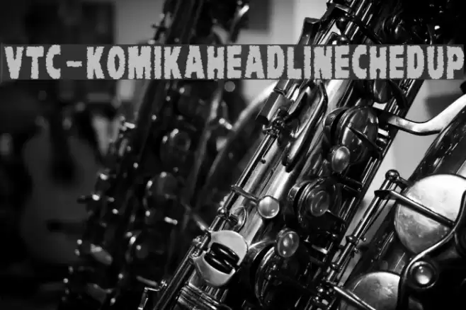 VTC-KomikaHeadLinerChewdUp Font examples