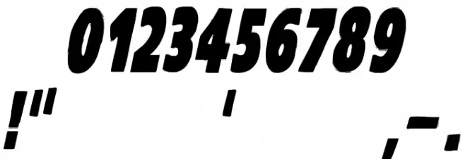 VTC-KomikaHeadLinerOne Bold Italic Font OTHER CHARS