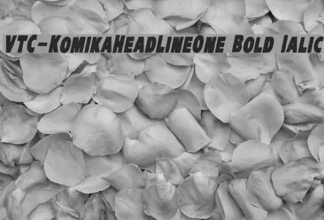 VTC-KomikaHeadLinerOne Bold Italic Font examples
