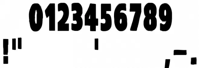 VTC-KomikaHeadLinerOne Bold Font OTHER CHARS