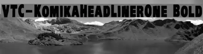 VTC-KomikaHeadLinerOne Bold Font examples