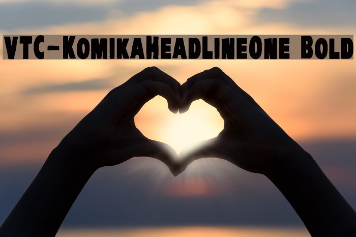 VTC-KomikaHeadLinerOne Bold Font examples