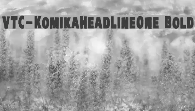 VTC-KomikaHeadLinerOne Bold Font examples