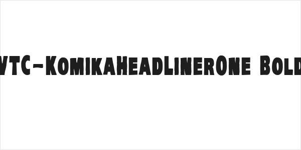 VTC-KomikaHeadLinerOne Bold Logo