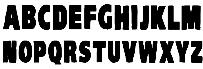VTC-KomikaHeadLinerOne Bold Font LOWERCASE