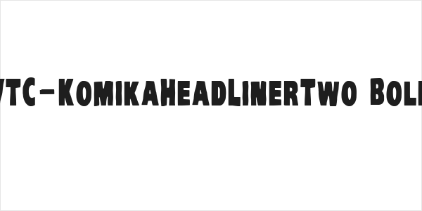 VTC-KomikaHeadLinerTwo Bold Logo